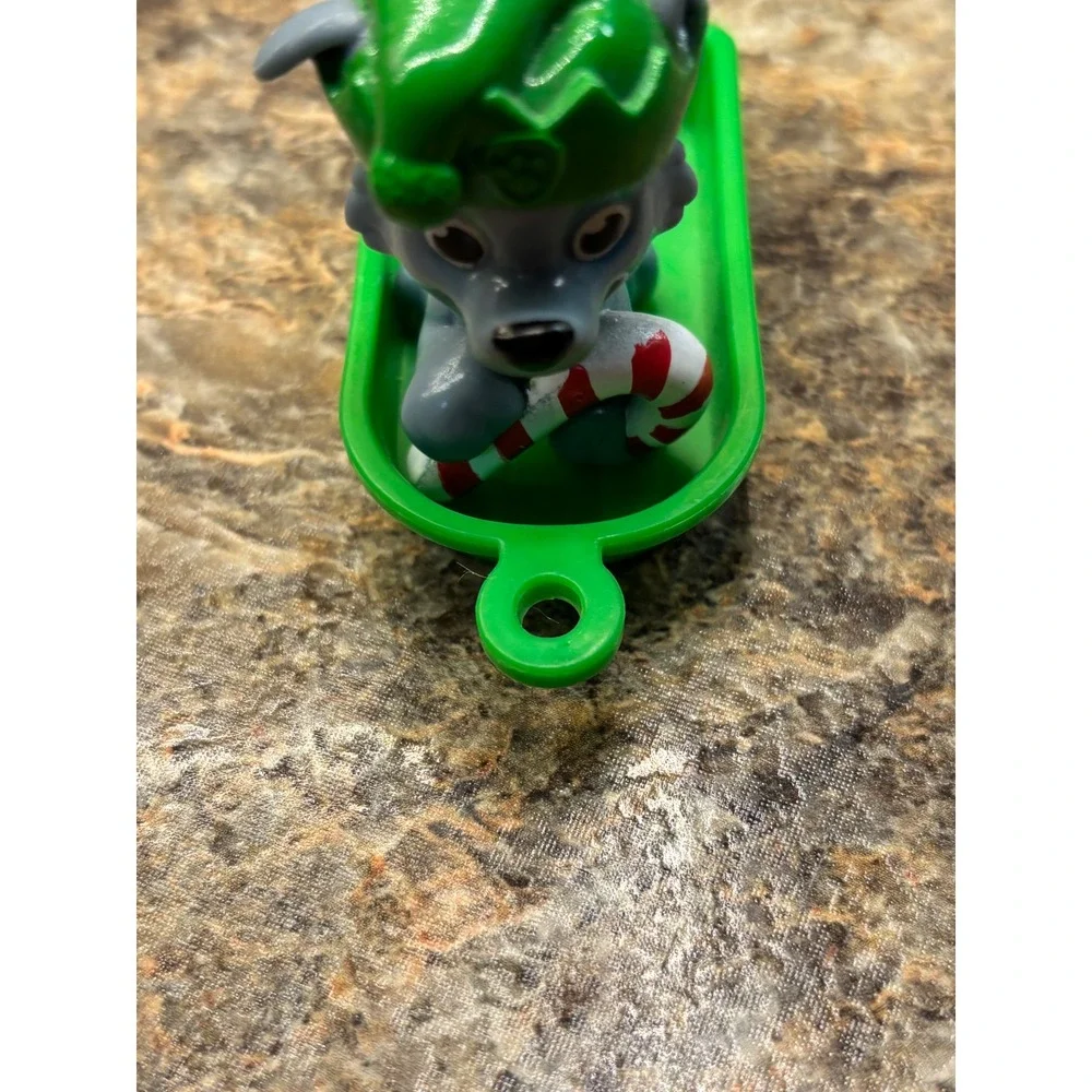 Paw Patrol Christmas Holiday Mini Figure Lot Marshall Skye Rocky Zuma Rubble 5pc